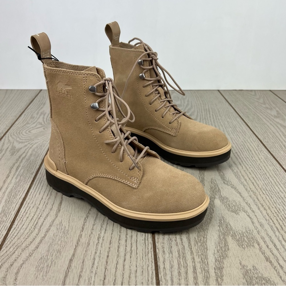 Sorel Women's Hi-Line Lace Boot US5.5 Canoe / Tawny Buff $185